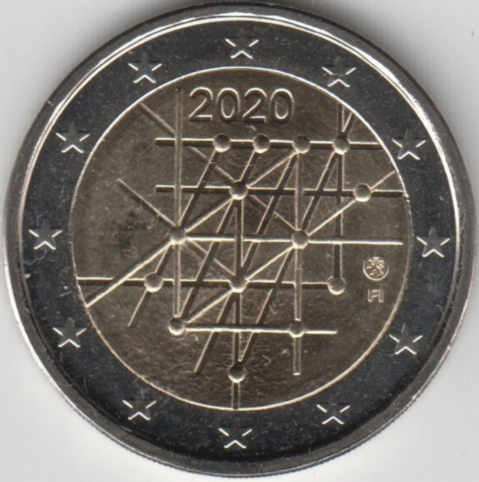 moneda 2 euro comemorativa FINLANDA 2020_Turku, UNC