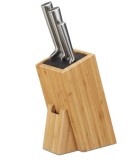 Cumpara ieftin Suport vertical pentru cutite cu insertie flexibila Relaxdays, din bambus - RESIGILAT