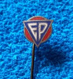 Insigna metalica fotbal - &quot;ELECTROPUTERE&quot; CRAIOVA (argintie)