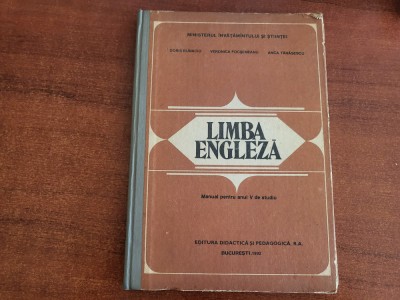 Limba engleza.Manual pentru anul V de studiu-Doris Bunaciu,V.Focsaneanu foto