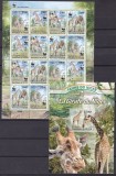 Niger 2013 fauna WWF girafe MI 2142-21465 kleib. mare + bloc MNH