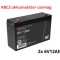 Pachet de baterii de &icirc;nlocuire APC RBC3 (2x 6V 12Ah)