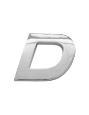 Ornament Auto 3D Litera D 26 MM Cromat