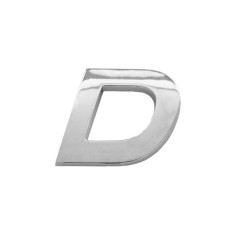 Ornament Auto 3D Litera D 26 MM Cromat
