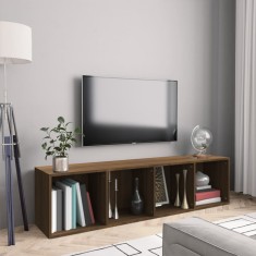 Bibliotecă/dulap TV stejar maro 143x30x36 cm lemn prelucrat