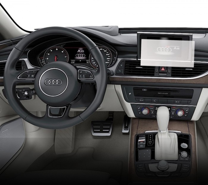 Folie Protectie Display Navigatie, Duragon, Audi A6 2014-2018 Duragon, silicon Mat, Anti-zgarieturi, Anti-amprenta, Kit instalare