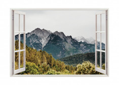 Autocolant decorativ, Fereastra, Natura si peisaje, Multicolor, 85 cm, 2653ST foto
