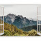 Autocolant decorativ, Fereastra, Natura si peisaje, Multicolor, 85 cm, 2653ST