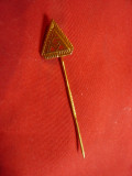 Insigna IGM -triunghiulara - Sindicatul Metalurgistilor ,h=1,5cm