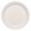 Set Farfurii, ECO, H&acirc;rtie Compostabilă, 23 cm, 10 Bucăți, Alb, Oem