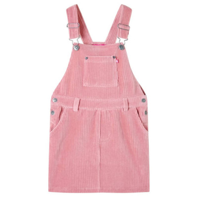 Rochie salopetă pentru copii, velur, roz deschis, 92 13899 foto