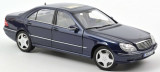 Macheta auto Mercedes-Benz S-class S55 AMG 2000 albastru, 1:18 Norev