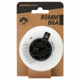 Set 4 roți Freeride 80 mm 86A Alb, Oxelo