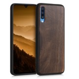 Husa pentru Samsung Galaxy A70, Lemn, Maro, 50044.18, Carcasa, Kwmobile