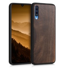 Husa pentru Samsung Galaxy A70, Lemn, Maro, 50044.18 foto
