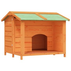 Cusca de caine, maro, 96x87x80,5 cm, lemn masiv pin
