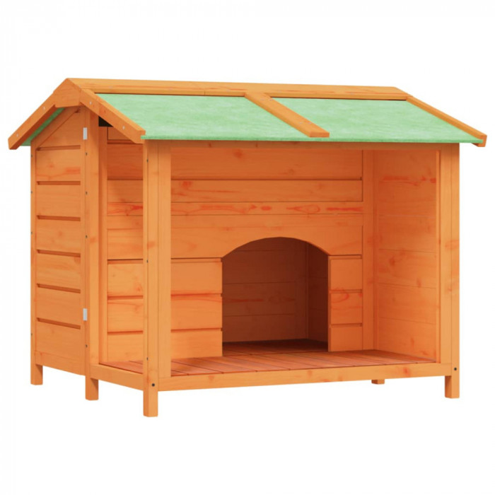 Cusca de caine, maro, 96x87x80,5 cm, lemn masiv pin