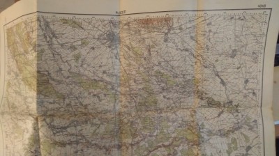 Hartă Ploești - retipărită &amp;icirc;n 1940 foto