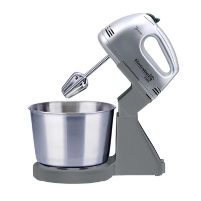 Mixer Hausberg, 250 W, 2 L, 7 viteze, 220 V, bol inox, motor cupru, accesorii incluse, Gri foto