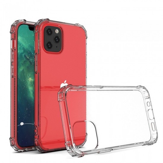 Husa compatibila IPhone 12 Pro - silicon TPU, colturi AntiDrop, Transparenta