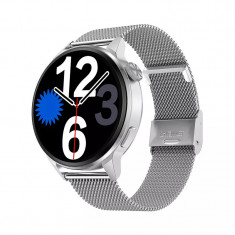 Ceas smartwatch DT4+, pentru femei 1.36 inch IPS, NFC, apel bluetooth 5.0 multi foto