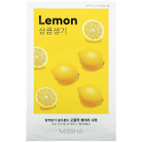 Cumpara ieftin Masca de fata cu extract concentrat de lamaie, pentru efect de iluminare si revitalizare Missha Airy Fit Sheet Mask Lemon, 19g