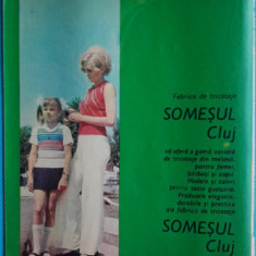 1974 Reclamă Fabrica de tricotaje SOMESUL CLUJ, comunism, epoca aur, 24 x 20