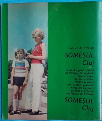 1974 Reclamă Fabrica de tricotaje SOMESUL CLUJ, comunism, epoca aur, 24 x 20 foto