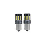 Bec auto o faza BA15S 3030 24SMD CREE CANBUS, 9V&ndash;30V, nonpolar, lumina alba 2880 lm Cod: JSUN53 Automotive TrustedCars