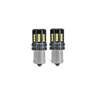 Bec auto o faza BA15S 3030 24SMD CREE CANBUS, 9V&amp;ndash;30V, nonpolar, lumina alba 2880 lm Cod: JSUN53 Automotive TrustedCars foto