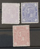 Romania 1890 - Lot Carol l-Cifra in 4 colturi,fara filigran