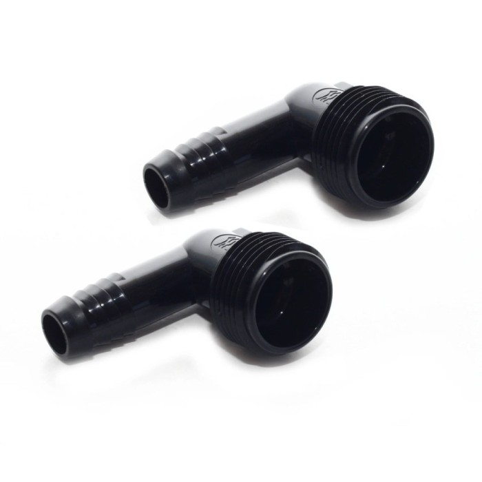 Cot Funny pipe, pentru asamblarea aspersoarelor, negru, polipropilena, 3/4&quot;, set 2 buc