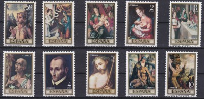 DB1 Spania Pictura Luis de Morales 10 v. MNH foto