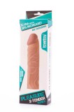 Pleasure X-Tender 2 - Manșon prelungire penis, 17 cm, crem, Orion