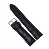 Cumpara ieftin Curea de ceas Piele Naturala Neagra Antialergica Imprimeu Crocodil 18mm 20mm