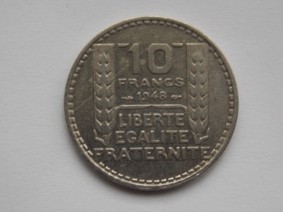 10 FRANCS 1948 FRANTA foto