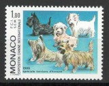 Monaco 1986 Mi 1756 MNH - Expozitia internationala de caini, Monte Carlo, Nestampilat