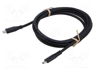 Cablu USB 4.0 USB C Goobay 2m negru 20Gbps foto