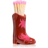Paddywax Cowboy Boot Match Holder chibrituri Red &amp; Pink Flame 25 buc