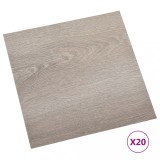Cumpara ieftin Placi de pardoseala autoadezive 20 buc. gri taupe, PVC, 1,86 m&sup2;