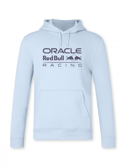 Volnočasov&aacute; mikina s kapuc&iacute; Red Bull Racing F1 s logem ORBR světle modr&aacute; - XS - XL