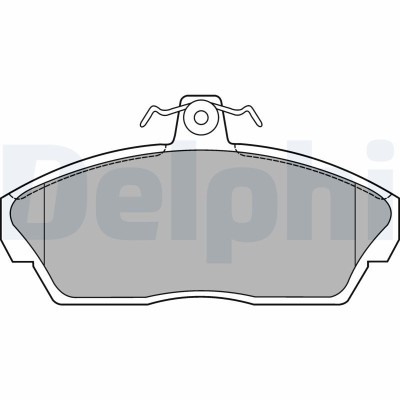 DELPHI LP1450 set placute frana,frana disc foto