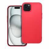 Husa Compatibila cu Apple iPhone 15 Plus iberry Candy Soft Rosu, Silicon, Carcasa
