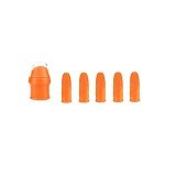 Degetar cu Lama pentru Gradinarit pentru Taiat si Curatat Legume si Fructe, cu 5 Protectii pentru Deget, Femei, CBD CORAL BEST DEALS Portocaliu 5 cm 3