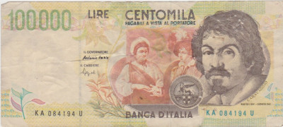 ITALIA 100000 LIRE 1994 UZATA foto