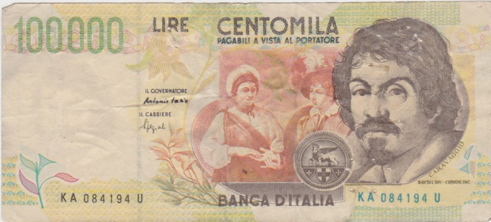 ITALIA 100000 LIRE 1994 UZATA