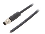 Conector M8 tată 4 pini cu cablu și manșon