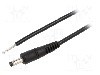 Cablu alimentare DC, cabluri, DC 4,0/1,7 mufa, negru, 0,5m, WEST POL - P40-TT-C050-050BK