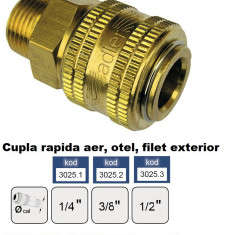 Cupla rapida aer, alama, filet exterior 3/8" ADLER MA3025.2