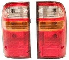 Stop spate lampa Toyota Hilux (N60), 01.2002-01.2005, spate, fara omologare, cu suport bec, semnalizare portocalie, 81550-04080, Dreapta